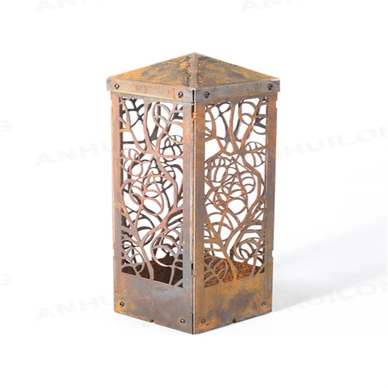 environmentally friendly corten lighting bollards For Garden Art